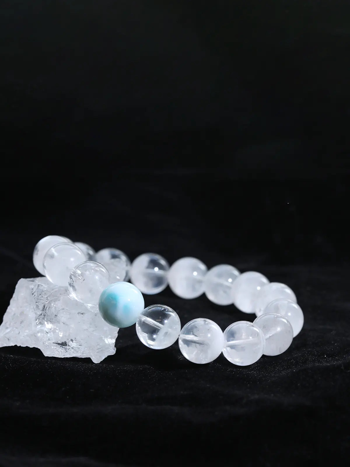 Natural 7A liposome cornucopia white ghost  bracelet