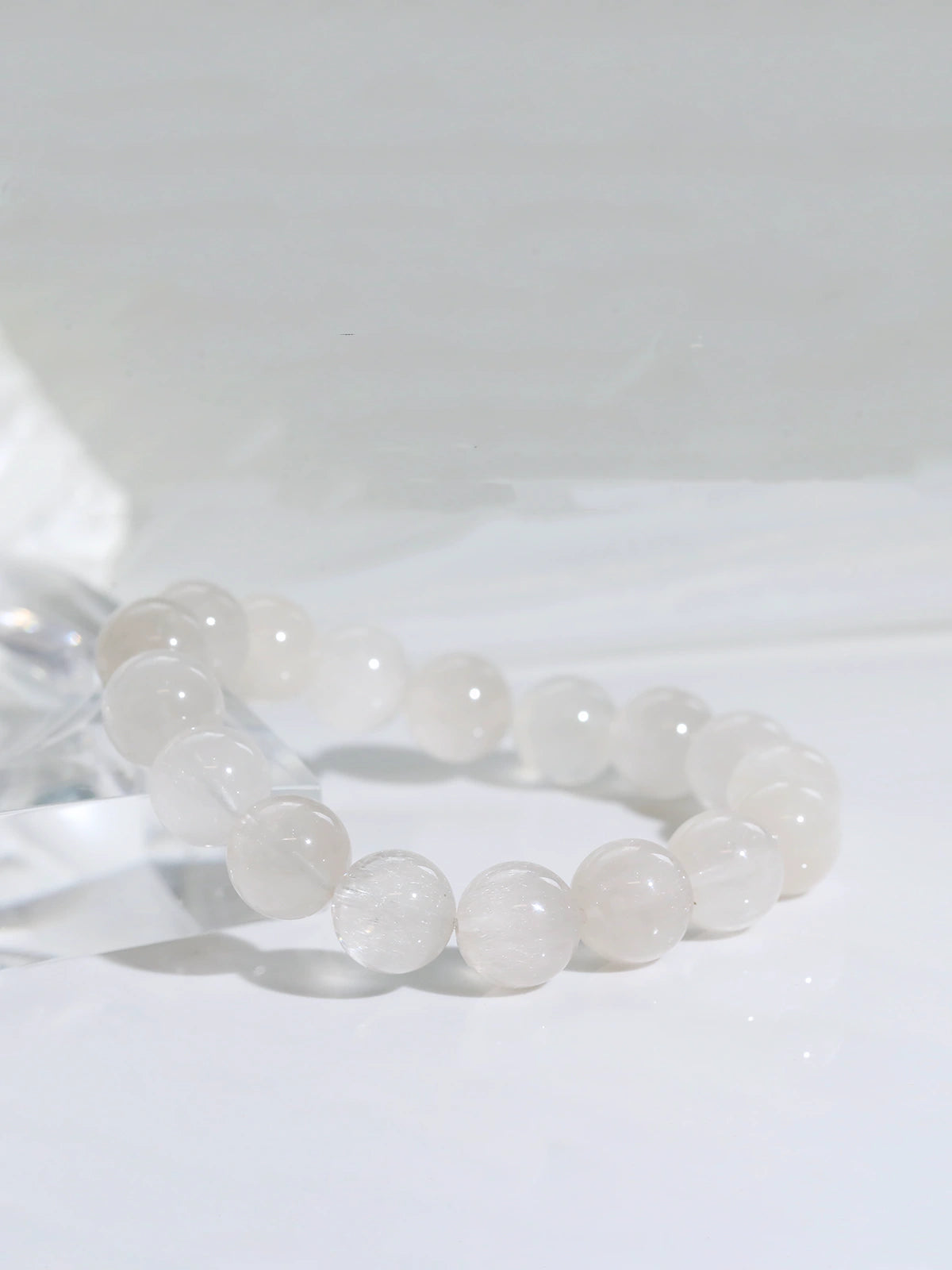 White Rutilated Quartz Bracelet