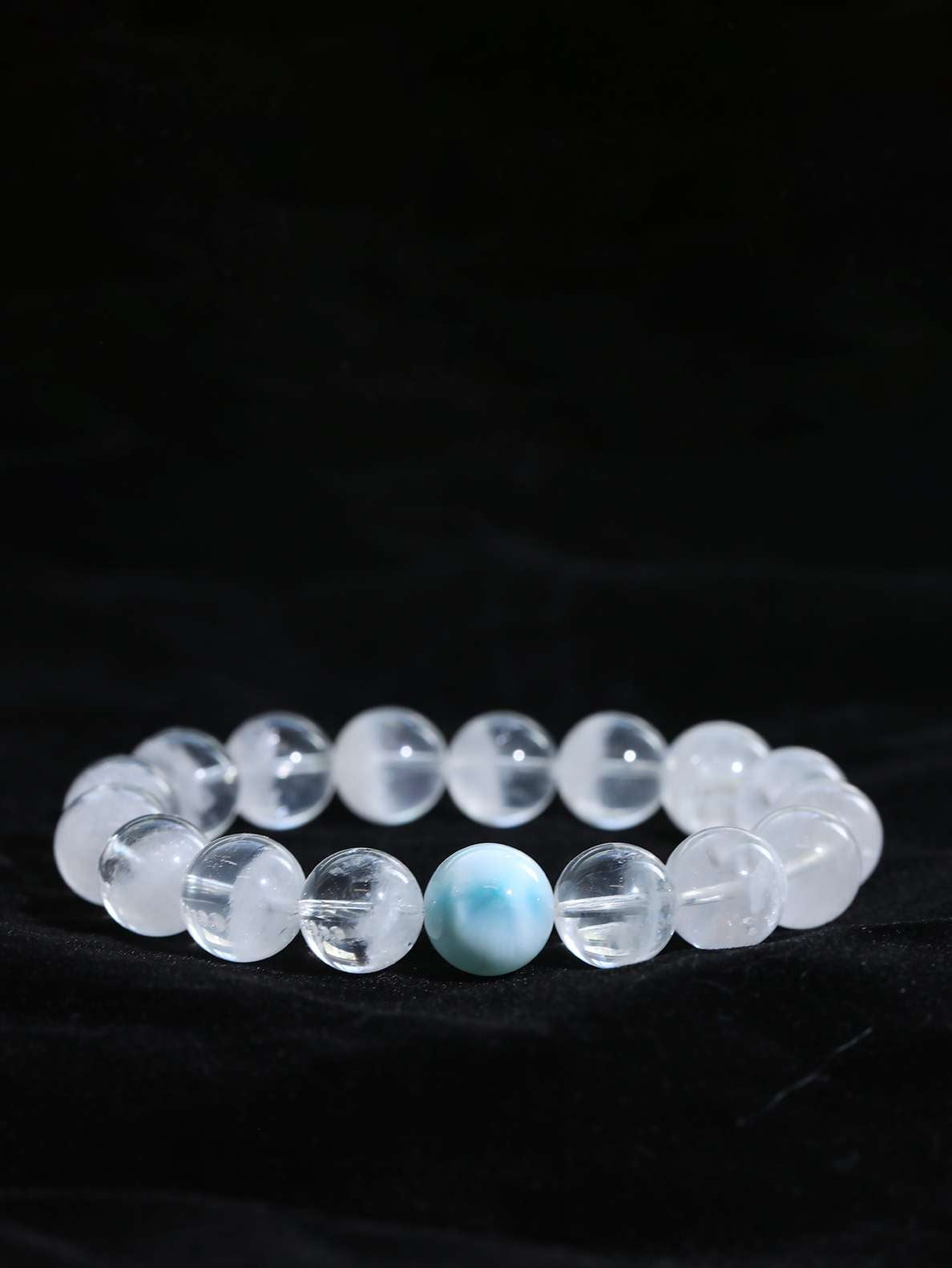 Natural 7A liposome cornucopia white ghost  bracelet