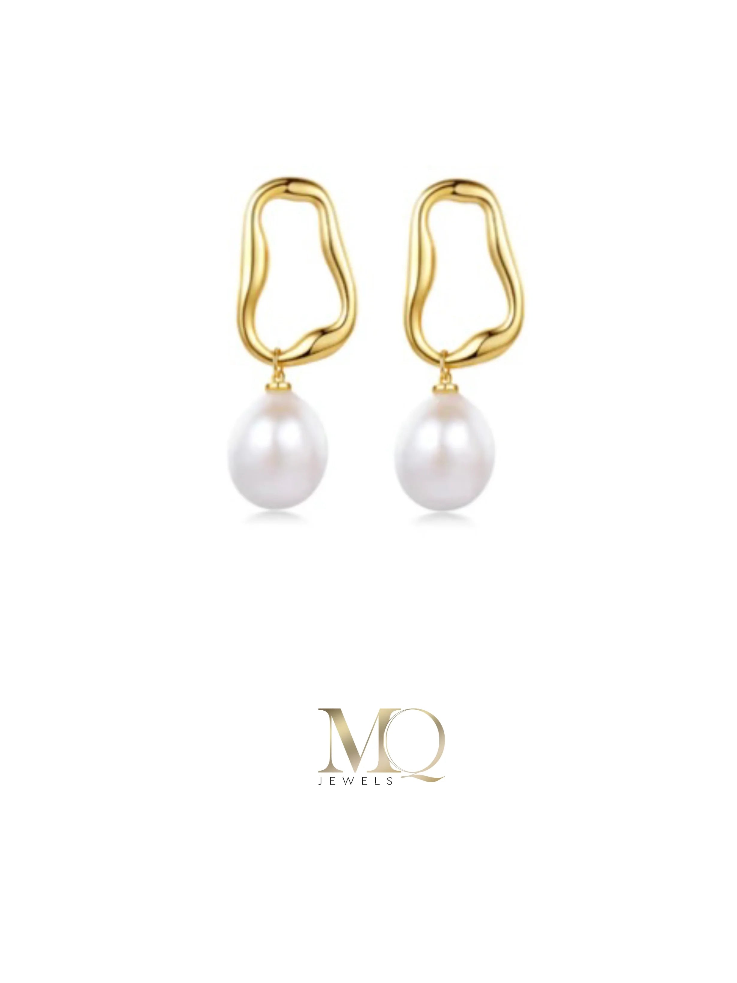 Baroque-Shaped Pearl Earrings | Pearl Earrings | MQ JEWELS STORE