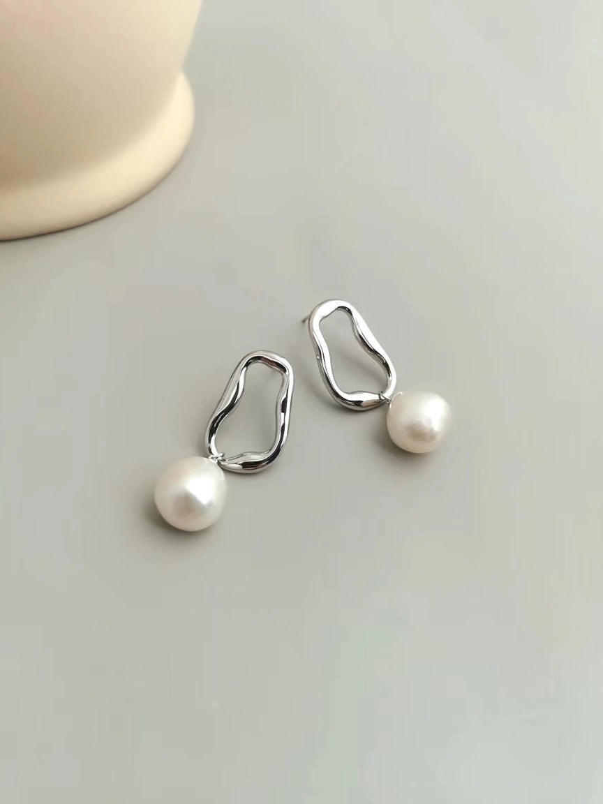 Baroque-Shaped Pearl Earrings | Pearl Earrings | MQ JEWELS STORE