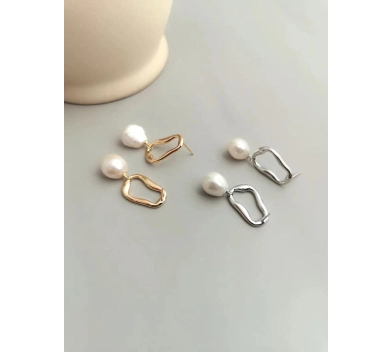 Baroque-Shaped Pearl Earrings | Pearl Earrings | MQ JEWELS STORE