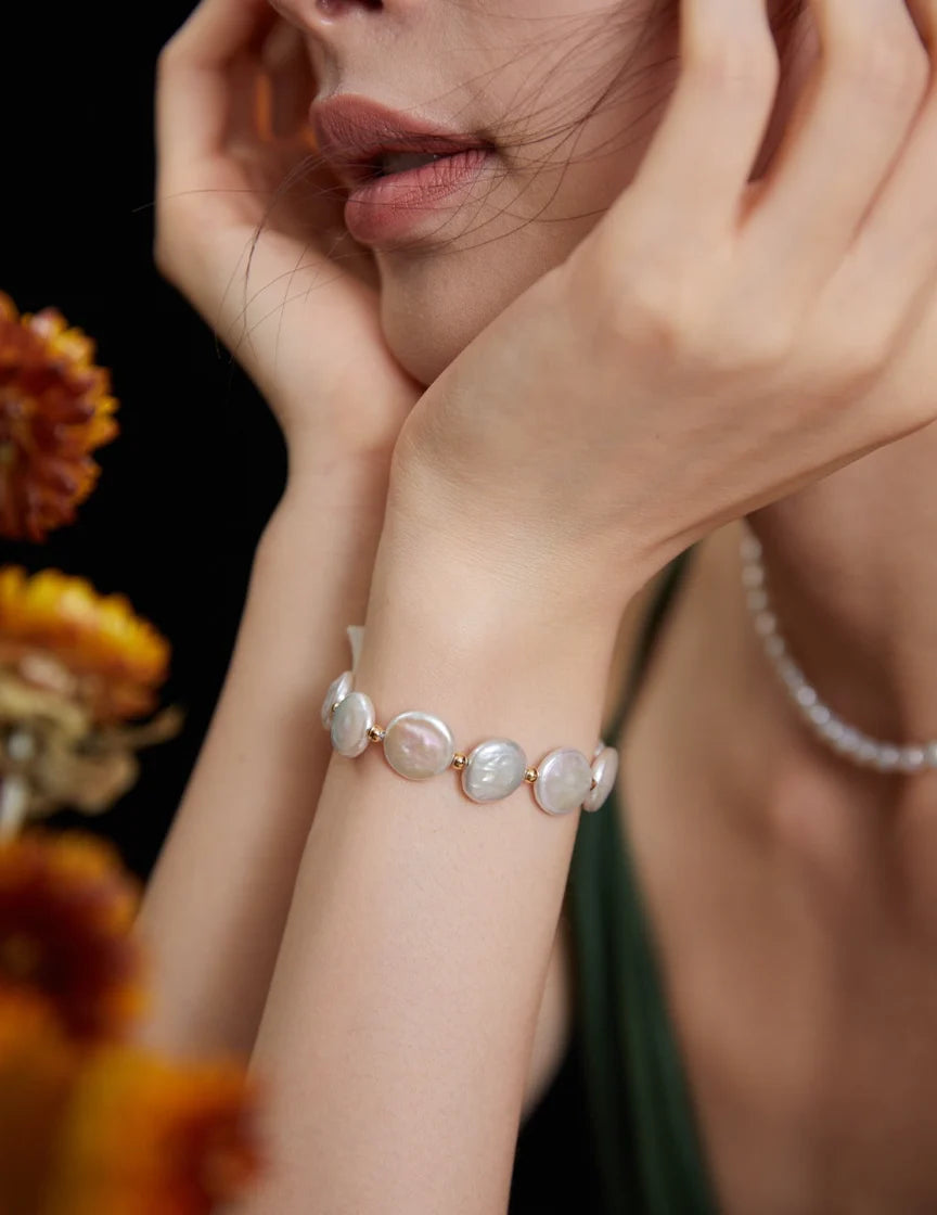 Baroque Pearl Bracelet | Silver Pearl Bracelet | MQ JEWELS STORE