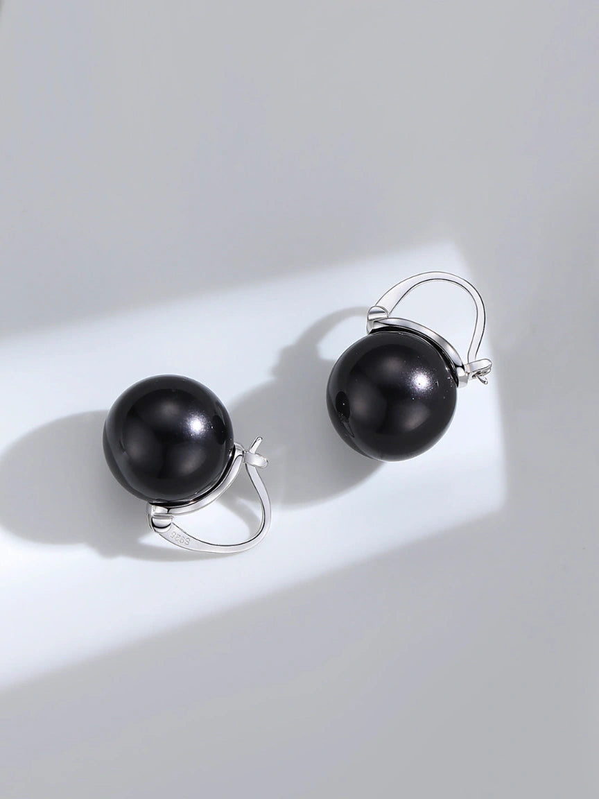 Pearl Dangle Earrings | Black Pearl Dangle Earrings | MQ JEWELS STORE