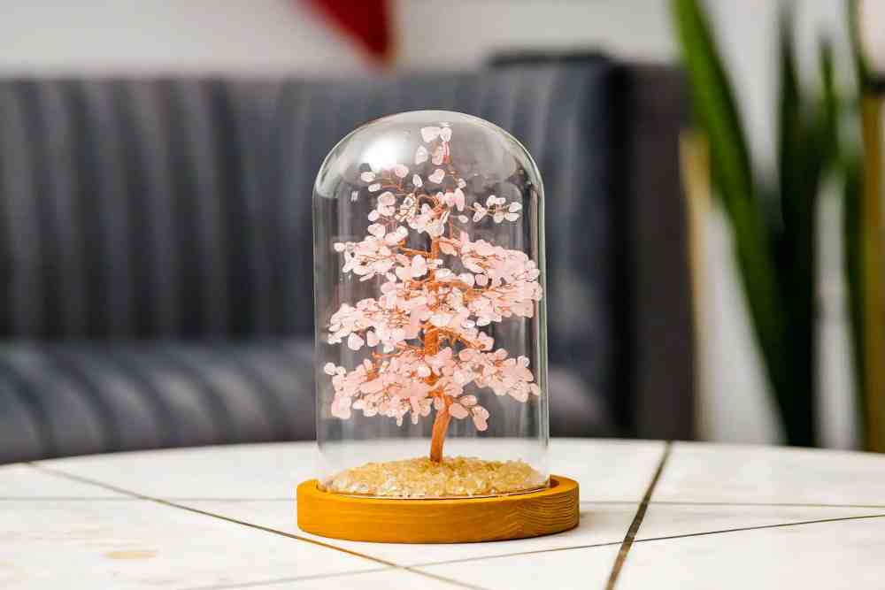 Rose Quartz Feng Shui Tree | Crystal Money Tree | MQ JEWELS STORE