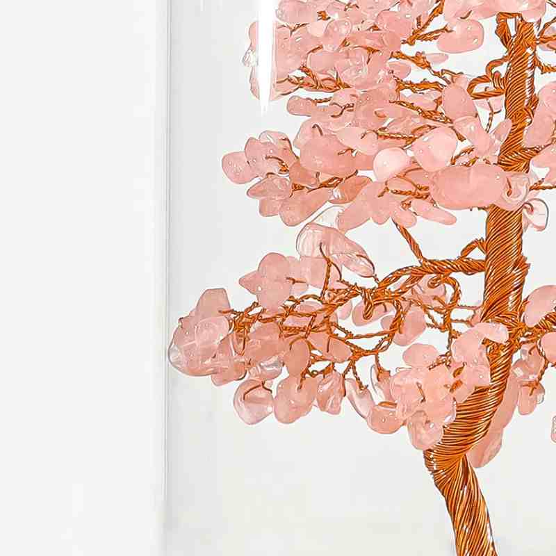 Rose Quartz Feng Shui Tree | Crystal Money Tree | MQ JEWELS STORE