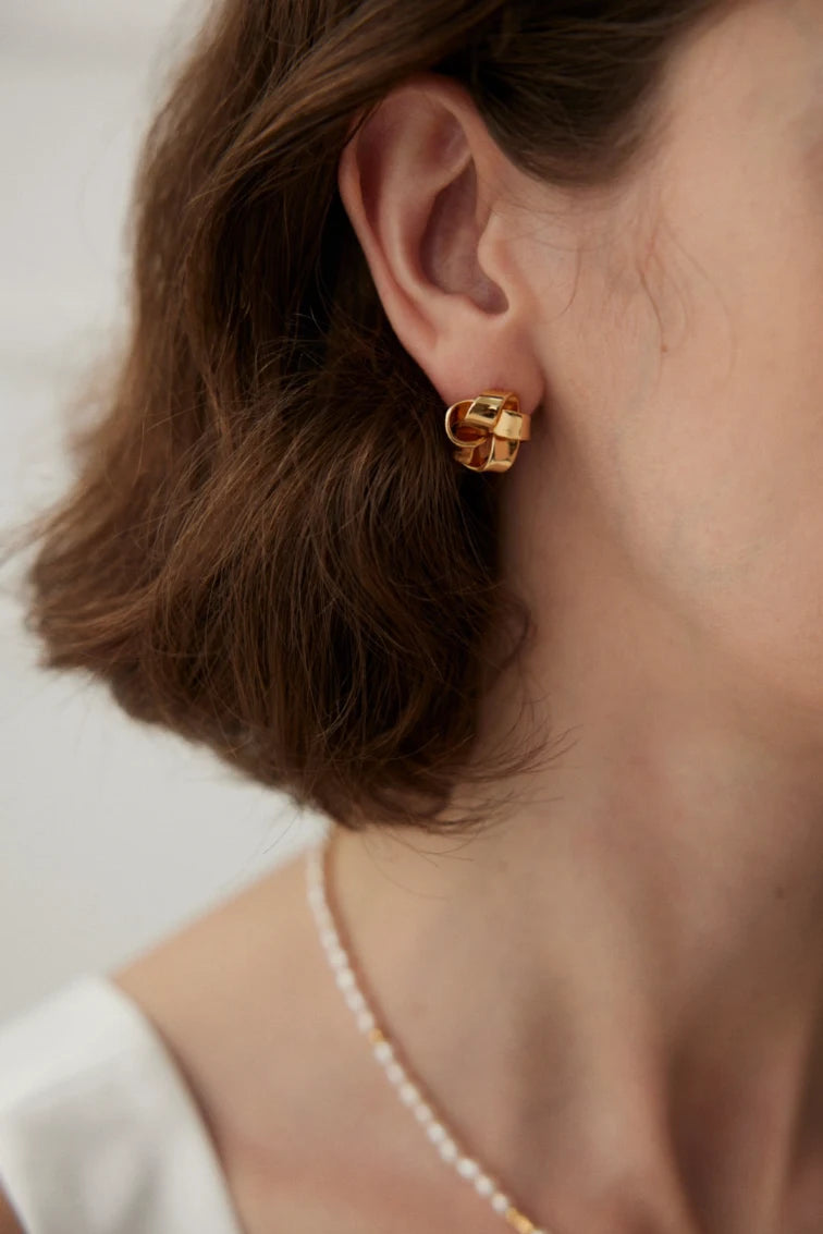 Golden Knot Earrings