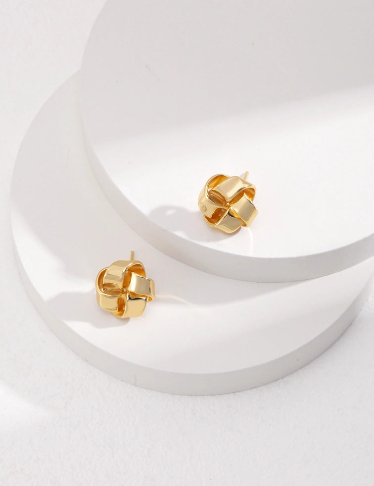 Golden Knot Earrings