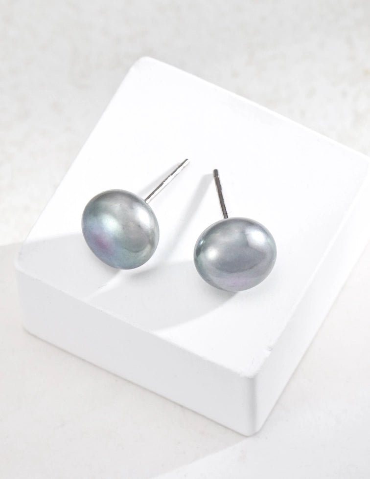 Pure Silver Pearl Earrings | Sterling Silver Earring ｜ MQ JEWELS STORE