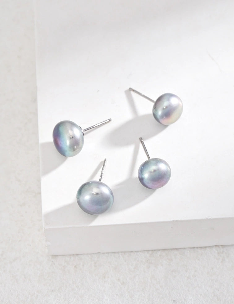 Pure Silver Pearl Earrings | Sterling Silver Earring ｜ MQ JEWELS STORE