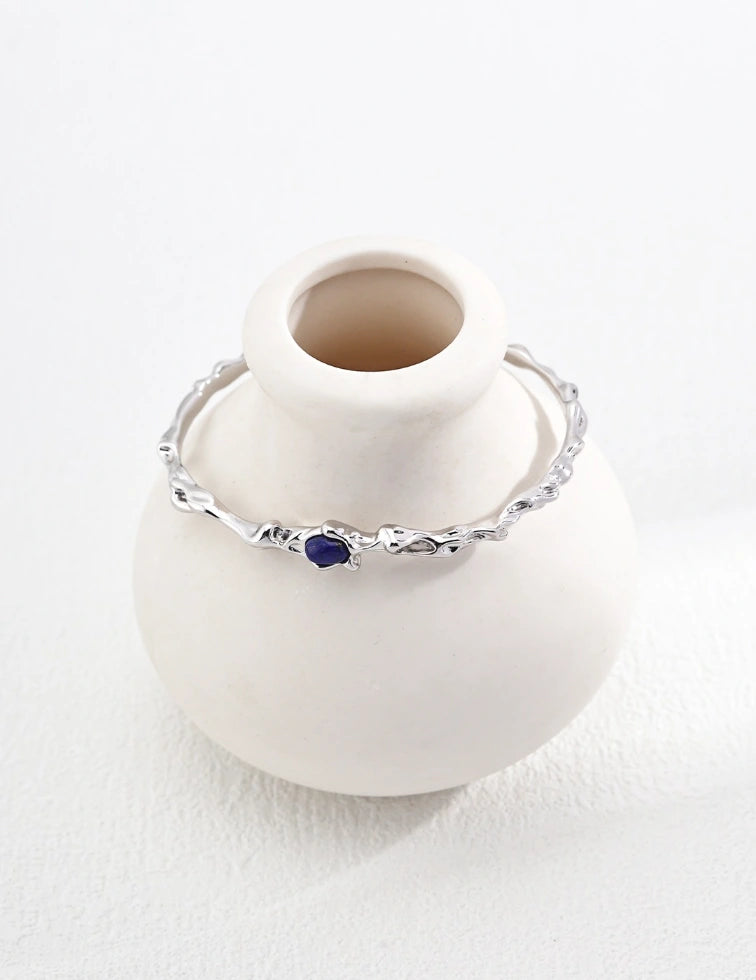 Sterling Silver Bracelet｜Lapis Lazuli Bracelet ｜ MQ JEWELS STORE