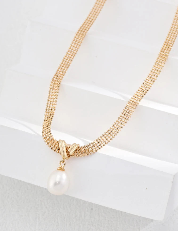 Sterling Sliver Pearl Necklace ｜Pendant Necklace｜MQ JEWELS STORE