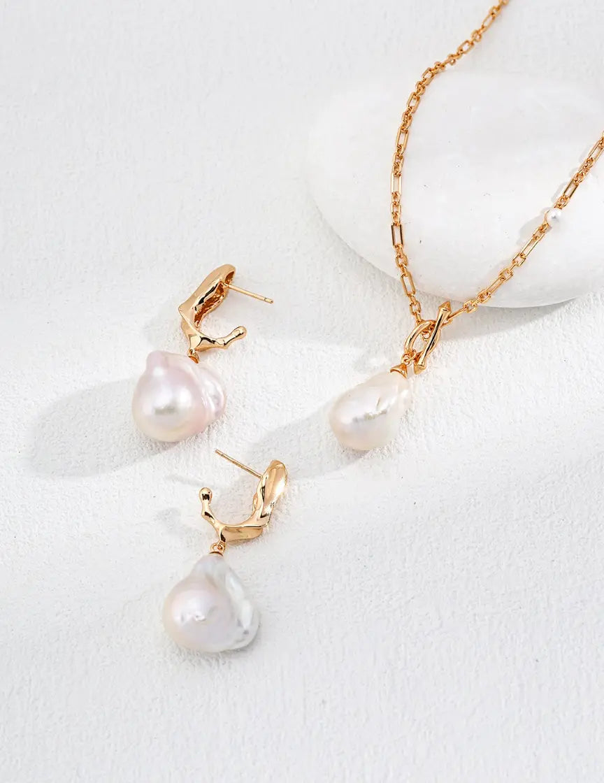 Pearl Earrings in 925 Silver｜Resin Earrings ｜MQ JEWELS STORE