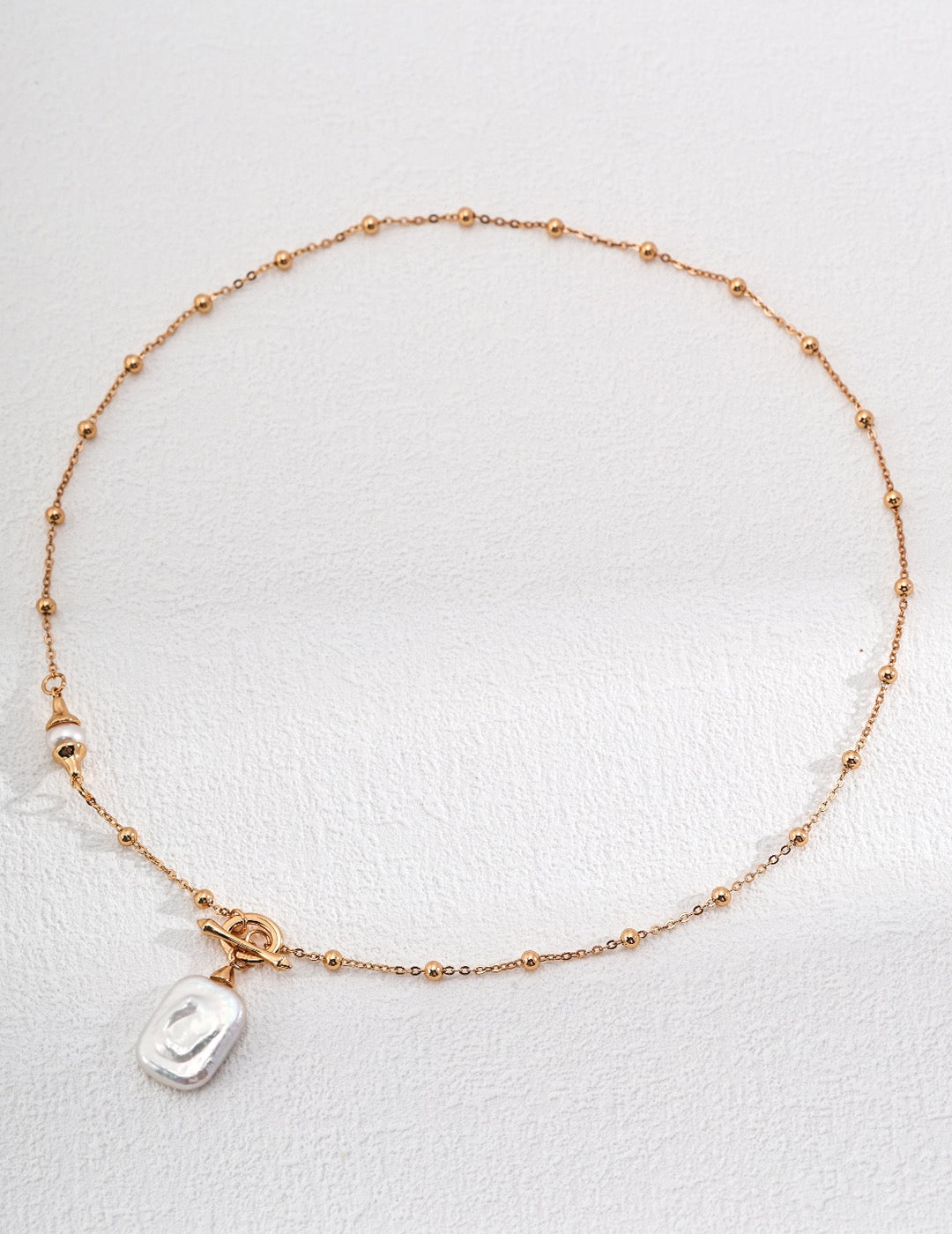 Vintage Gold Necklace｜Natural Pearl Necklace｜MQ JEWELS STORE