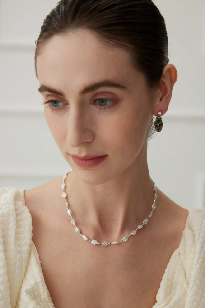 Natural Baroque Pearl Necklace｜Luxurious Necklace ｜MQ JEWELS STORE