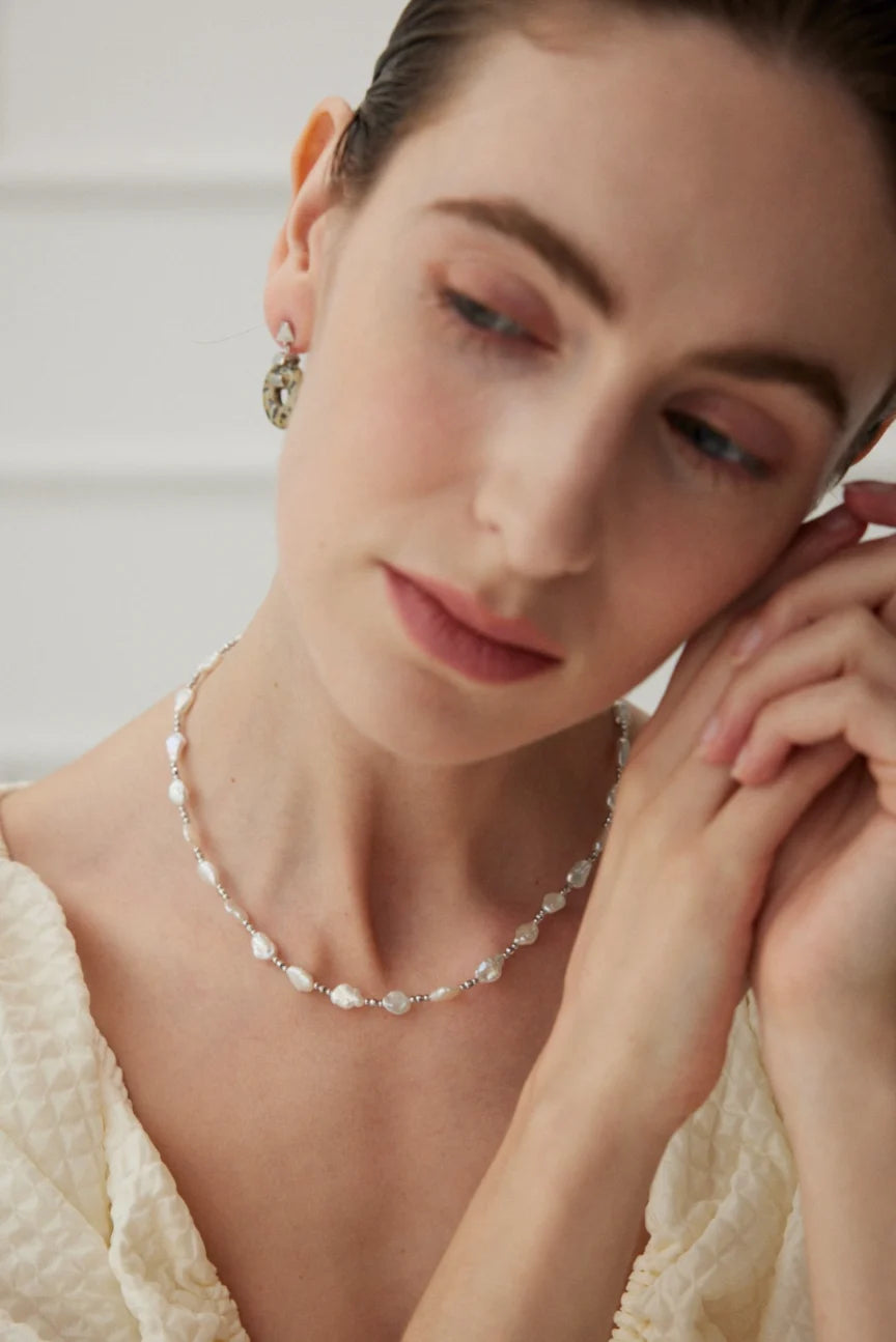 Natural Baroque Pearl Necklace｜Luxurious Necklace ｜MQ JEWELS STORE