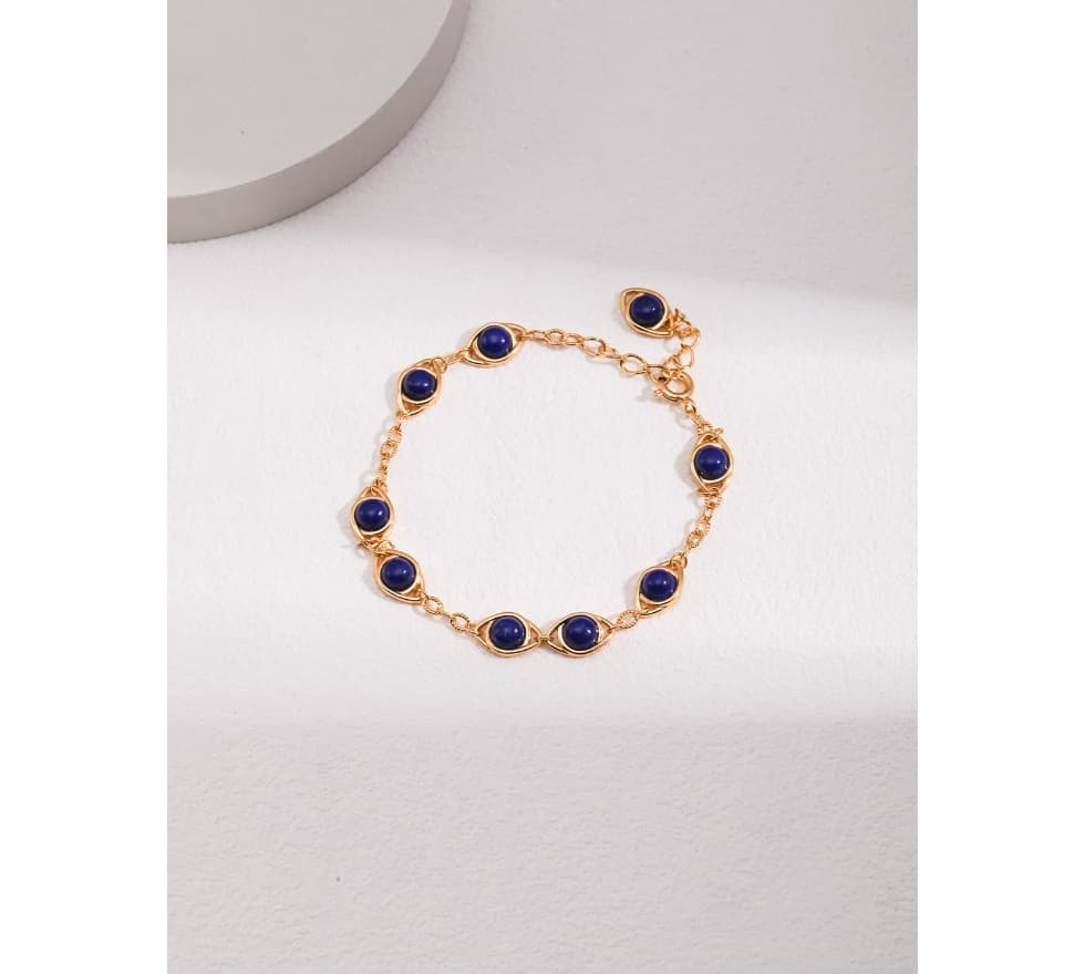 Tiger's Eye Bracelet ｜Blue Chalcedony Bracelet ｜ MQ JEWELS STORE