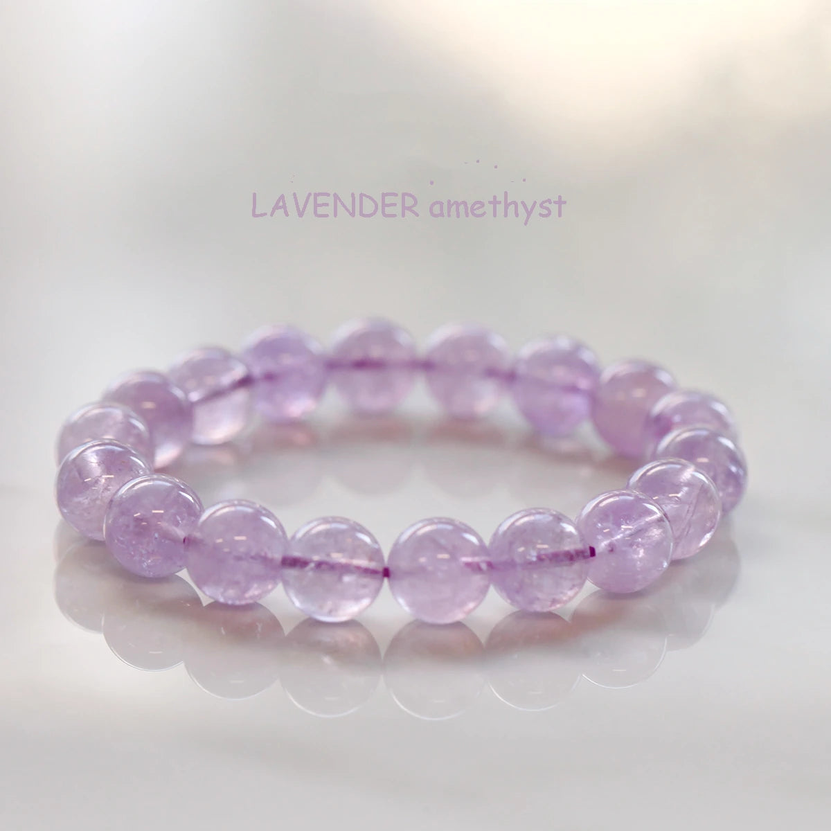 Lavender Amethyst Bracelet ｜Brazilian Amethyst Bracelet｜MQ JEWELS STORE