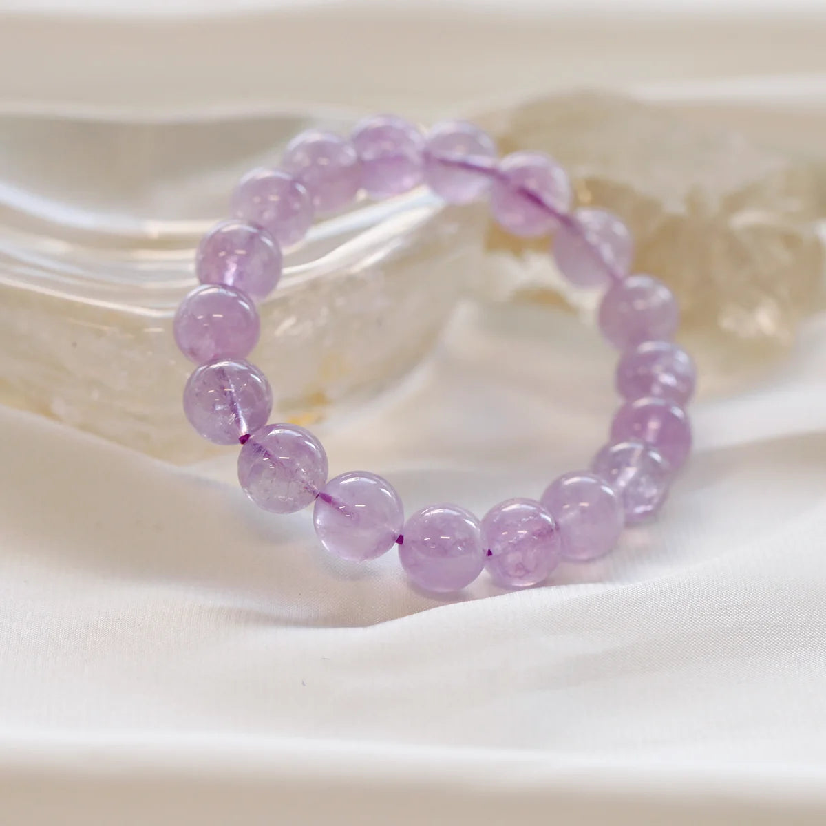 Lavender Amethyst Bracelet ｜Brazilian Amethyst Bracelet｜MQ JEWELS STORE