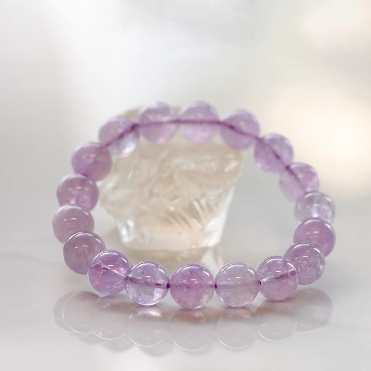 Lavender Amethyst Bracelet ｜Brazilian Amethyst Bracelet｜MQ JEWELS STORE