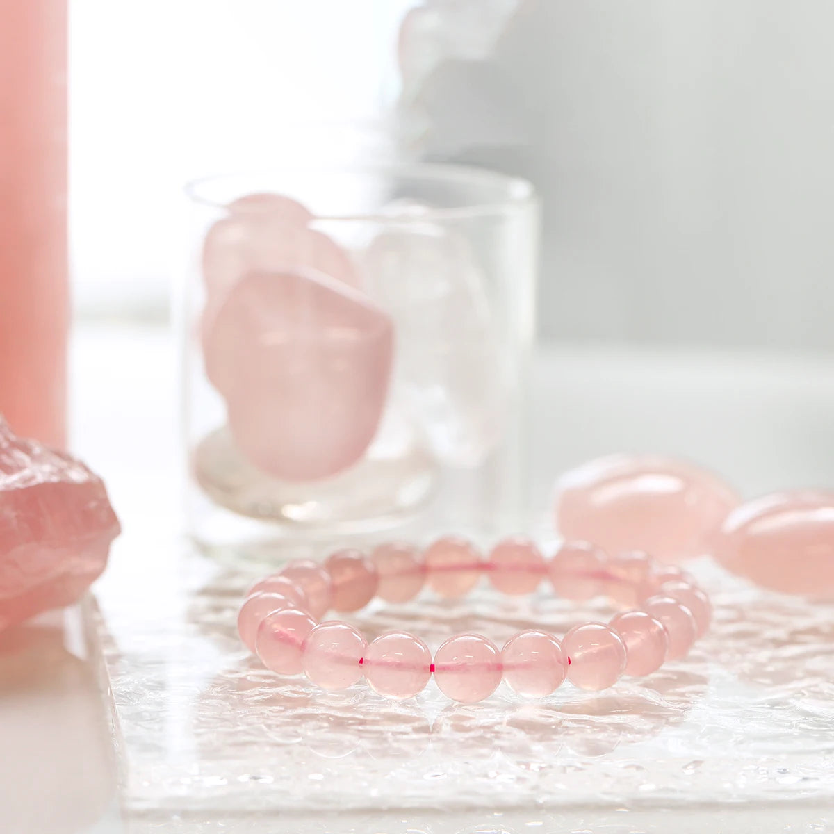 Natural Rose Quartz Bracelet