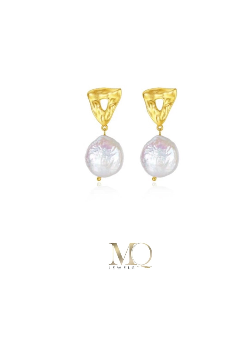 Baroque Pearls Earrings | Large Baroque Earrings | MQ JEWELS STORE