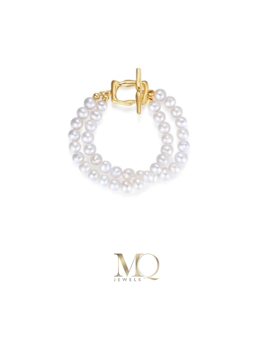 Pearl Double Bracelet |Luxury Bracelet ｜MQ JEWELS STORE