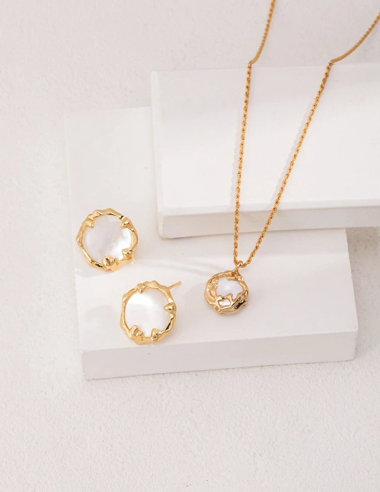 Pure Silver Minimalist of Pearl Earrings | MQ JEWELS STORE