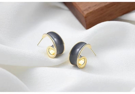 Red Oil-drop Glaze Earrings | MQ JEWELS STORE
