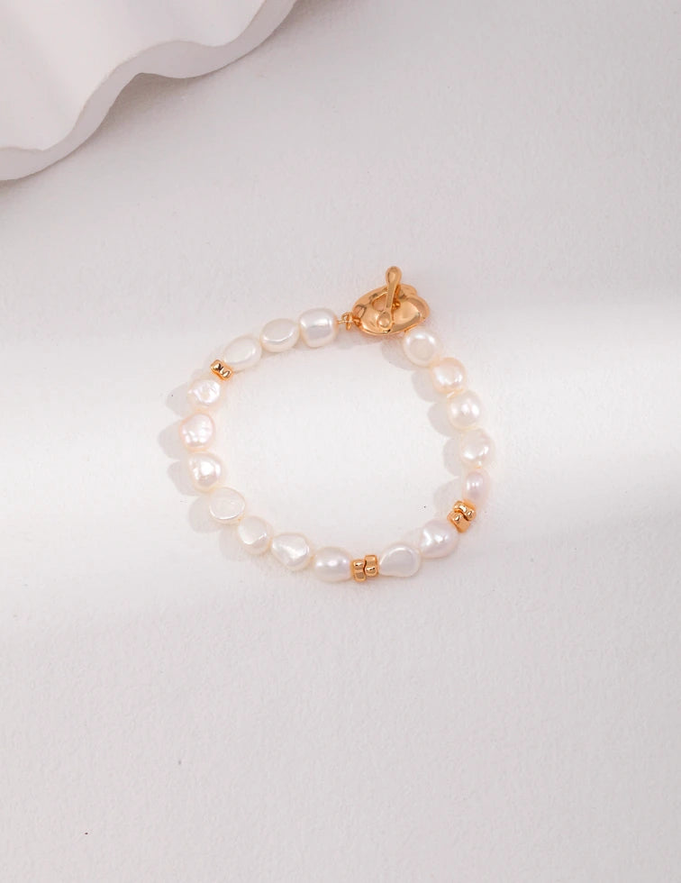 Sterling Silver Pearl Bracelet ｜Classic Pearl Bracelet ｜MQ JEWELS STORE