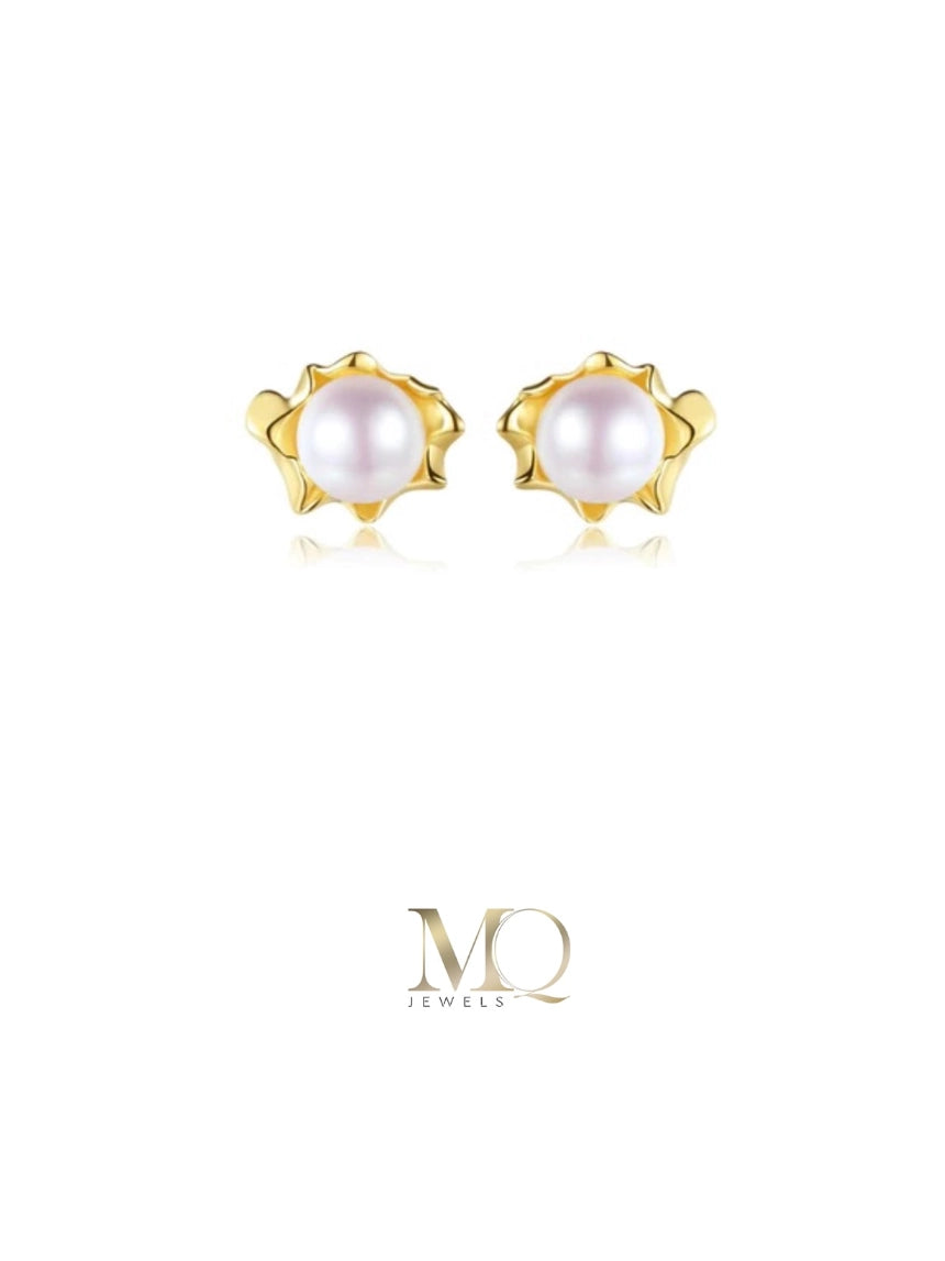 Simple Baroque Pearl Stud Earrings ｜Simple Earrings ｜MQ JEWELS STORE