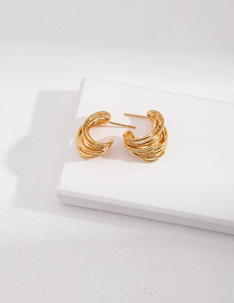 Sterling Silver Linear Earrings ｜MQ JEWELS STORE