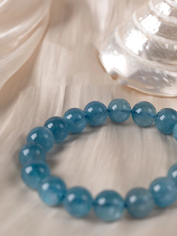 Natural Aquamarine Crystal Bracelet