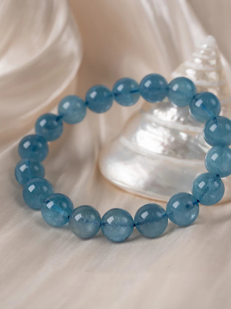 Natural Aquamarine Crystal Bracelet