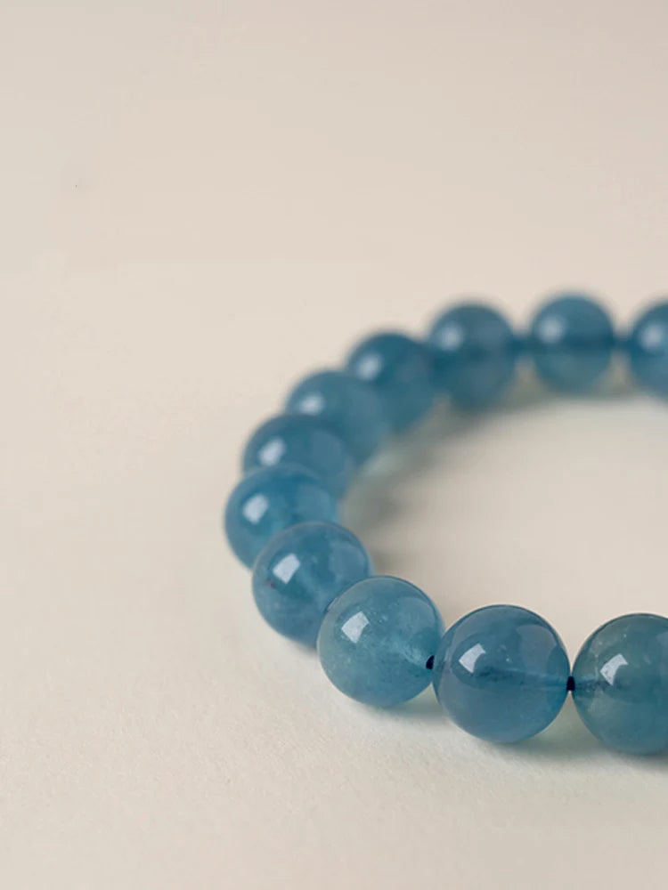 Natural Aquamarine Crystal Bracelet