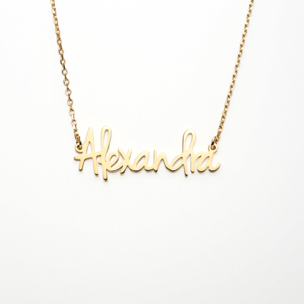 Personalized Name Necklace | Rose Gold Name Necklace | MQ JEWELS STORE