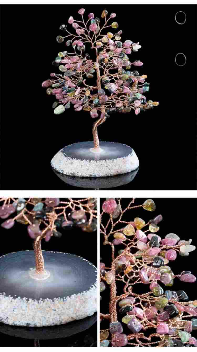 Tourmaline Feng Shui Tree | Colorful  feng shui tree | MQ JEWELS STORE