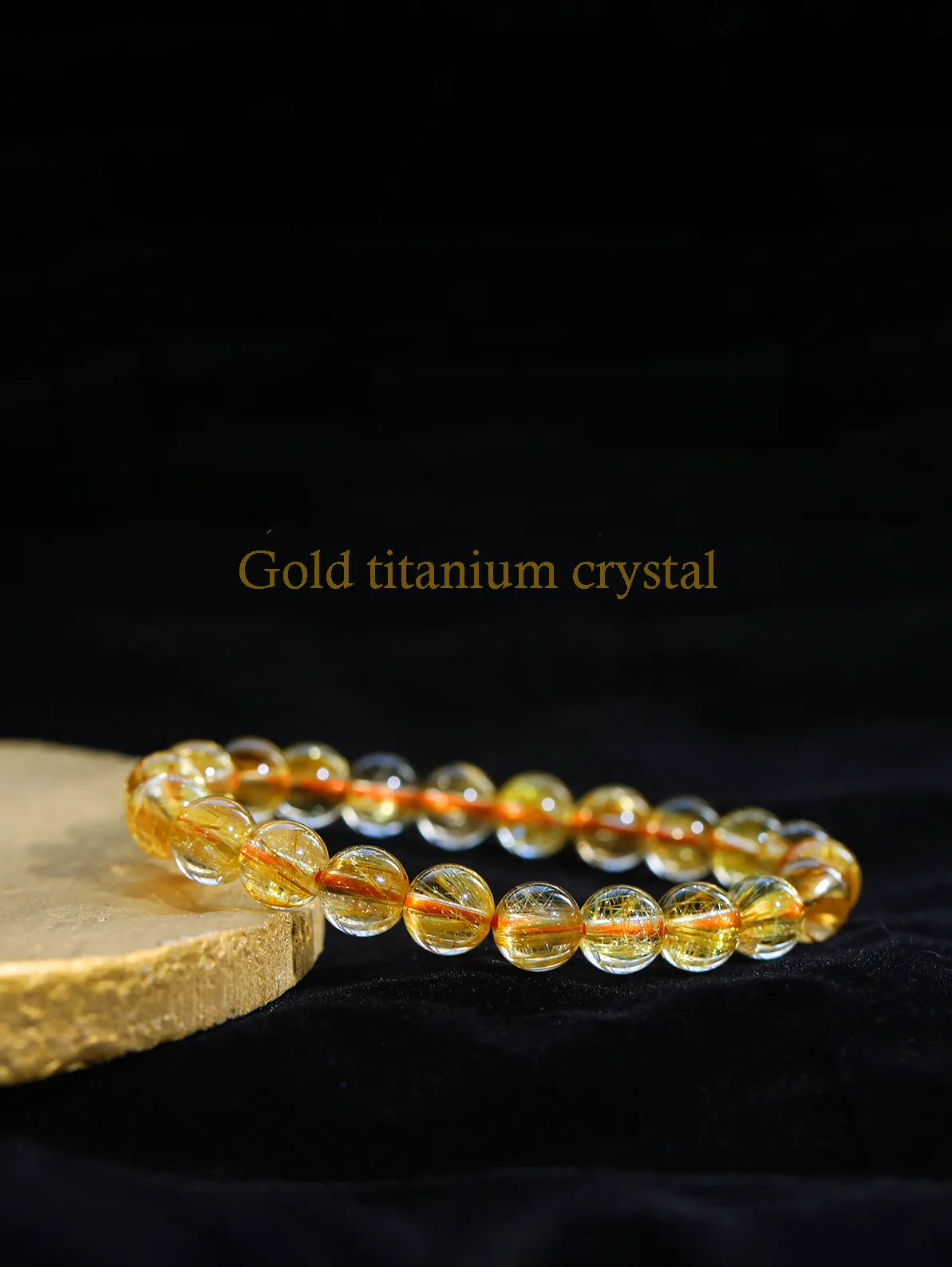 Gold Titanium Crystal Bracelet | MQ JEWELS STORE |Citrine Bracelet