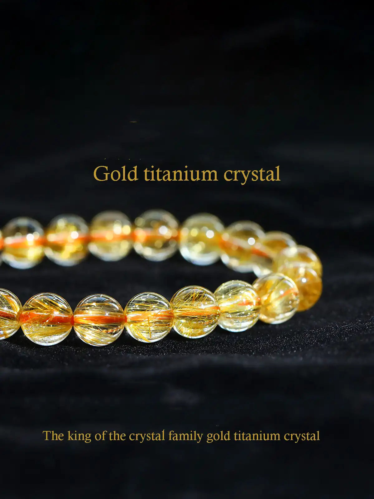 Gold Titanium Crystal Bracelet | MQ JEWELS STORE |Citrine Bracelet