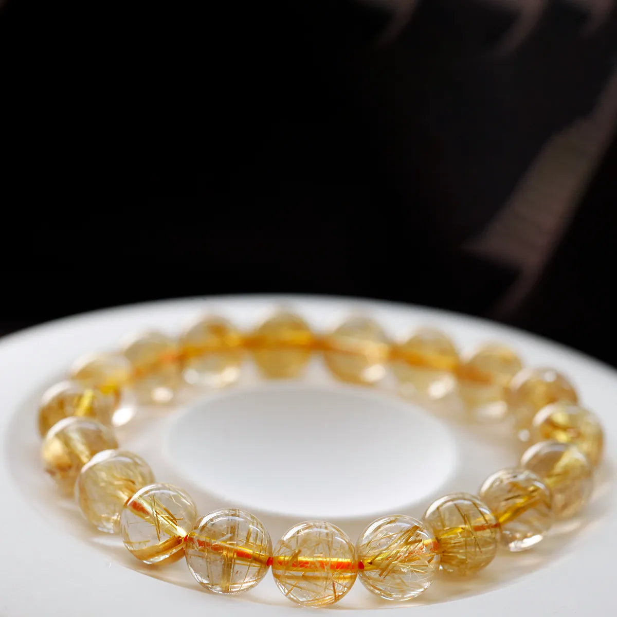 Golden Rutilated Bracelet｜Titanium Crystals Bracelet｜MQ JEWELS STORE